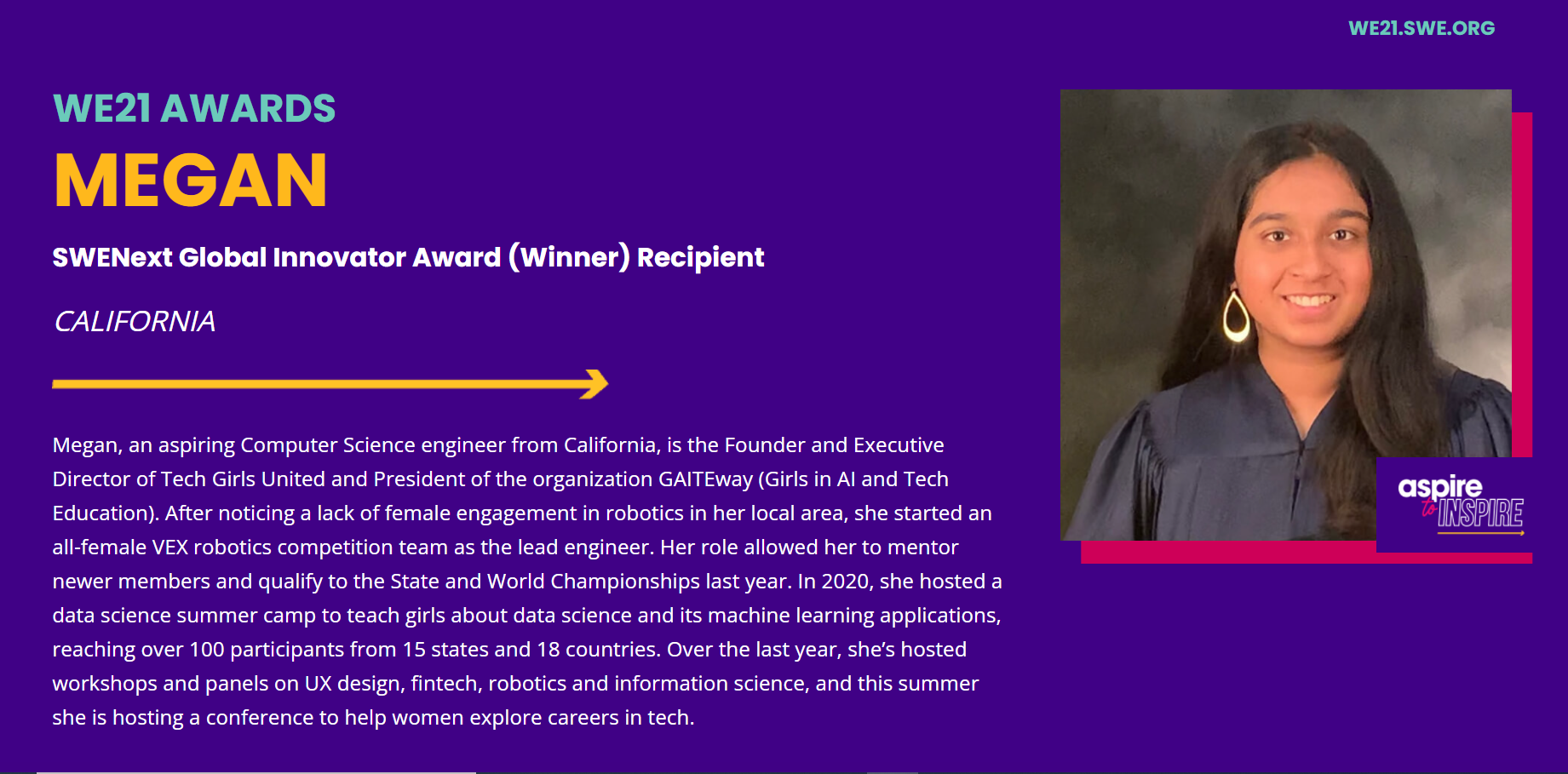 Society of Women Engineers Global Innovator Award Feature